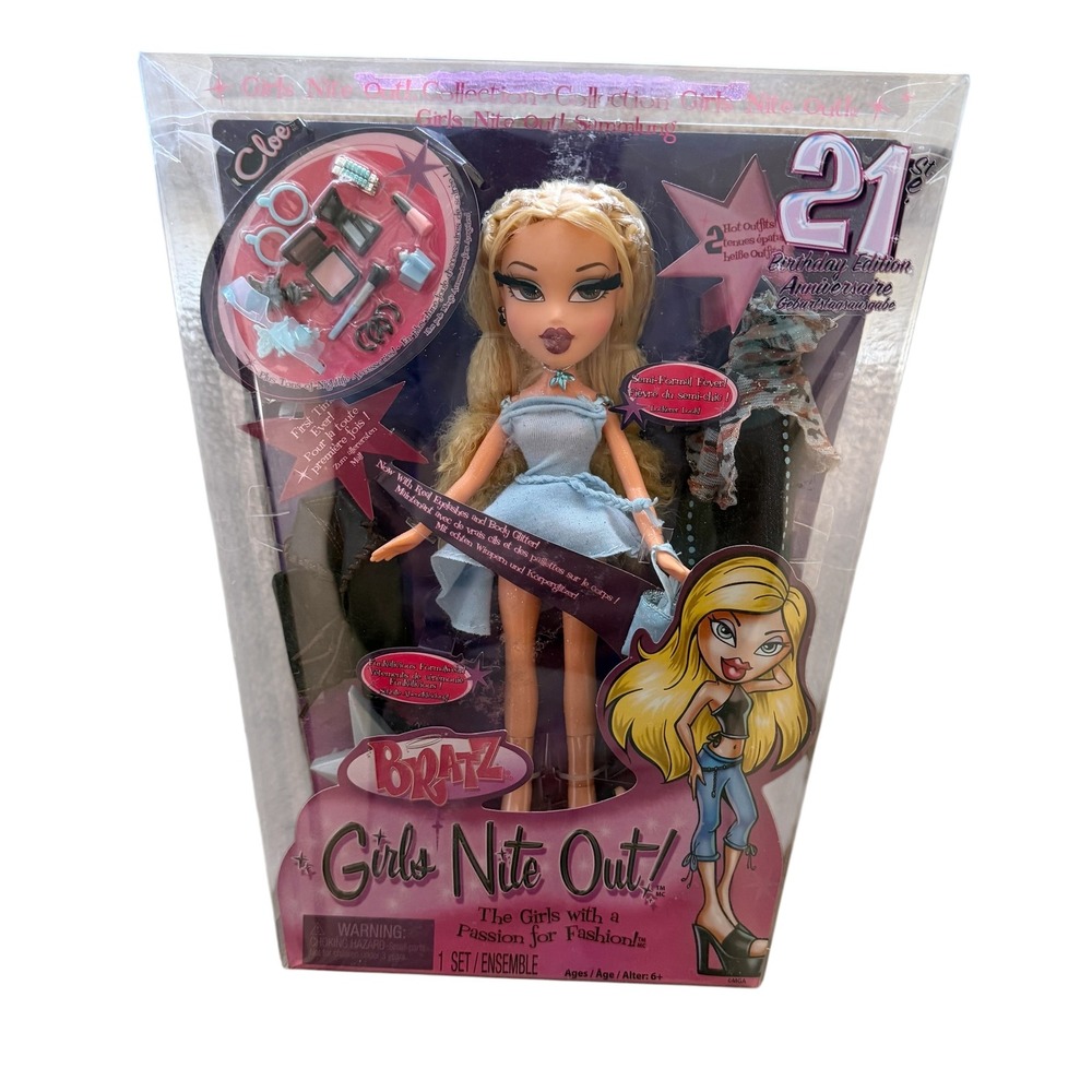 Bratz Girls Nite Out Cloe 21st Birthday Edition Doll New 584711 - Picture 7 of 7